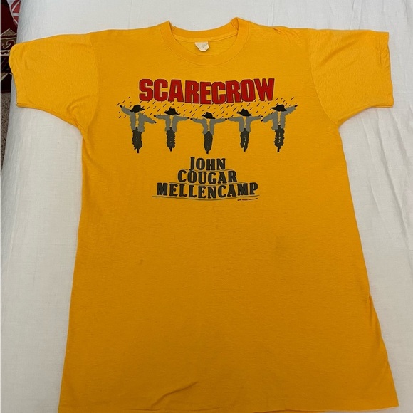 VTG Original 1985 John Cougar Mellencamp Single Stitch Concert T Shirt Rare XL - Picture 10 of 16